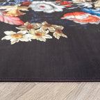 Floral Rug - Florine Black/Blue