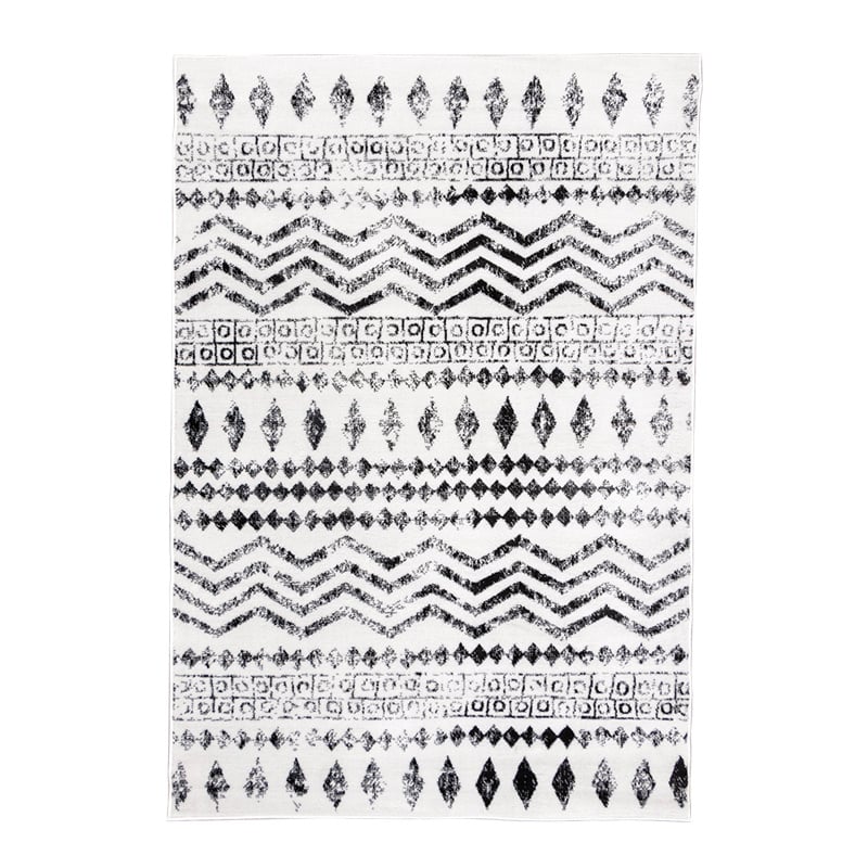 Scandinavian Rug - Scandi Noak Black/White