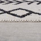 Geometric Floor Rug - Decio Edie Black/White