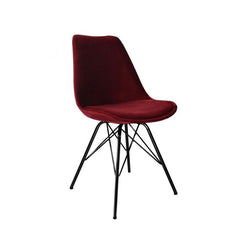 Chair Velvet - Red/Cherry