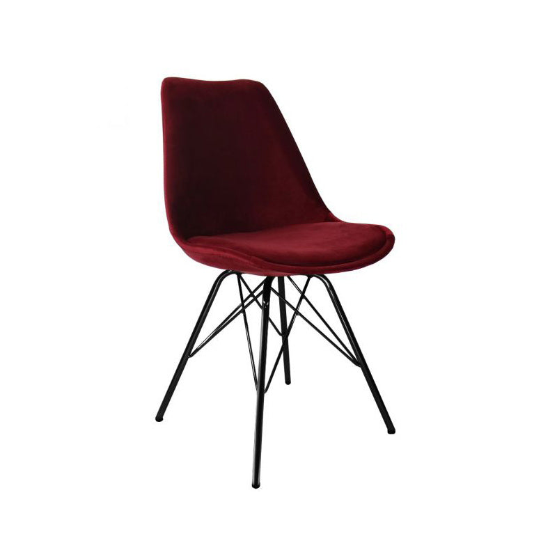 Chair Velvet - Red/Cherry