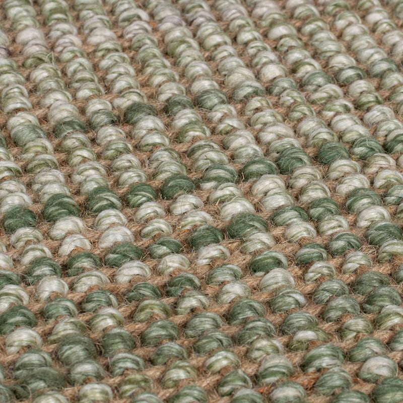 Jute Rug - Motto Ombre Green