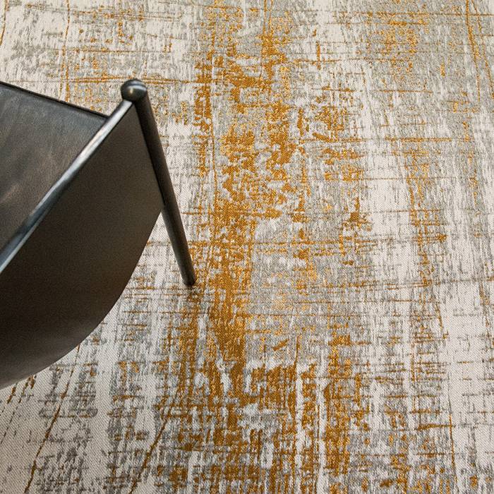 Vintage Floor Rug - Mad Men Columbus Gold 8419