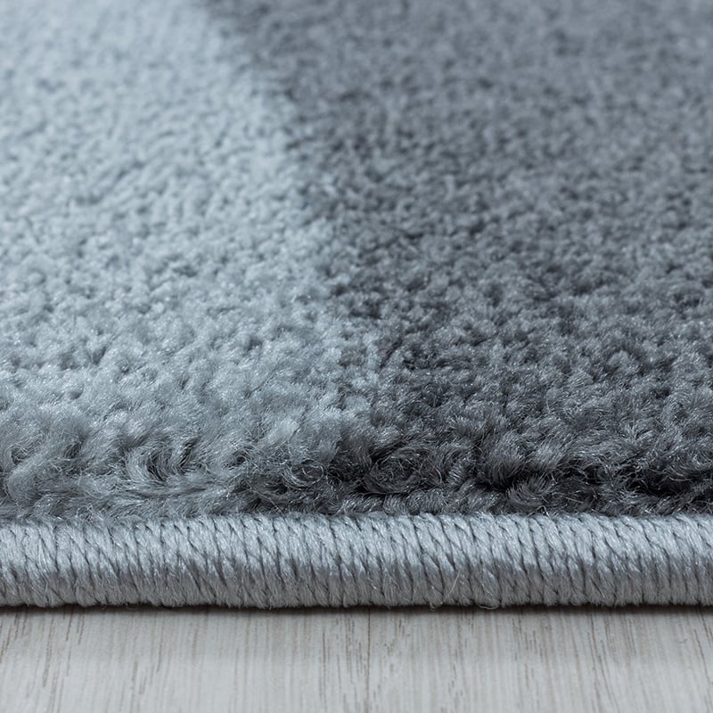 Retro floor rug - Stencil Forms Anthracite/Grey