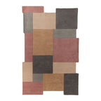 Abstract Floor Rug - Stracto Collage Pink/Beige