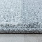 Retro Rug - Stencil Rectangles Pink/Grey