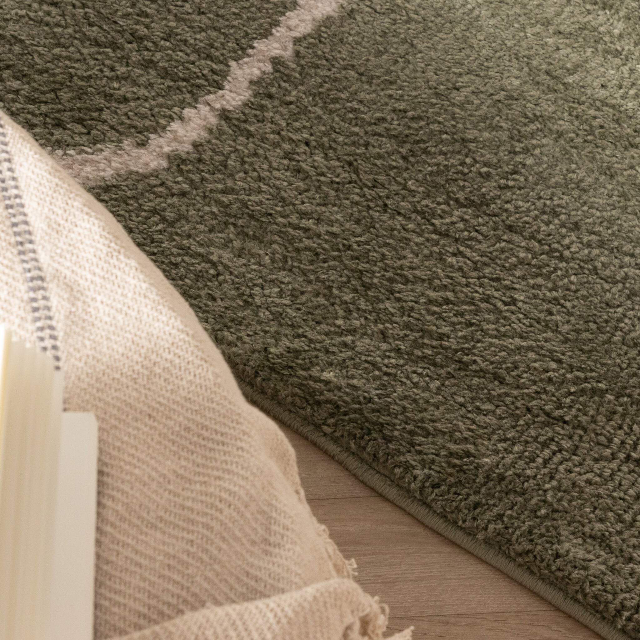 Washable Rug – Myrre Swirl Green