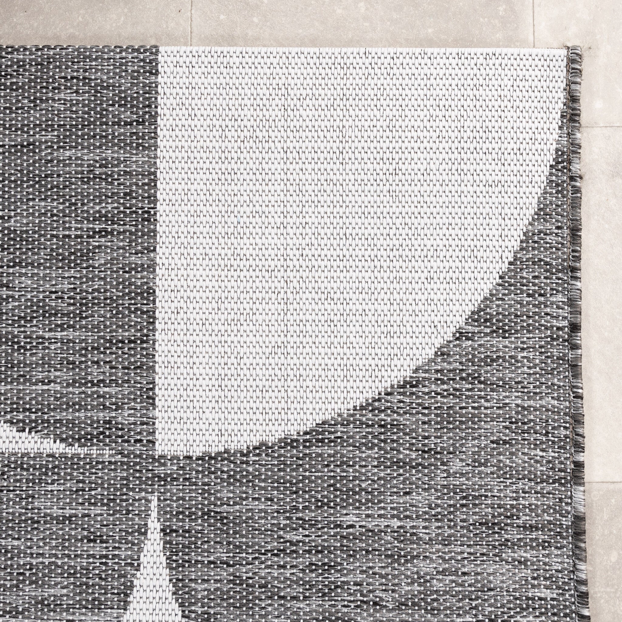 Outdoor Rug - Summer Shapes Grey