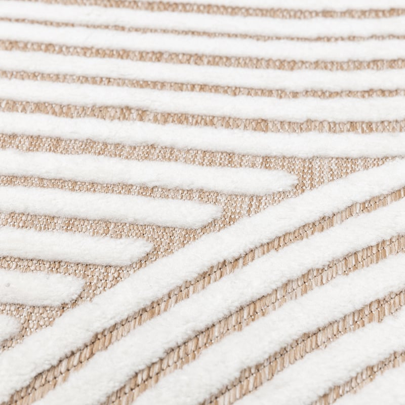 Modern Rug - Nori Curves White/Taupe