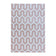 Modern Floor Rug - Streaky Pattern Pink/White