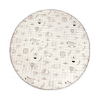 Baby play mat round - Noa Safari Cream