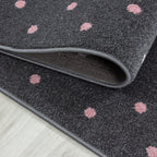 Children's floor rug - Bambi Heart Pink