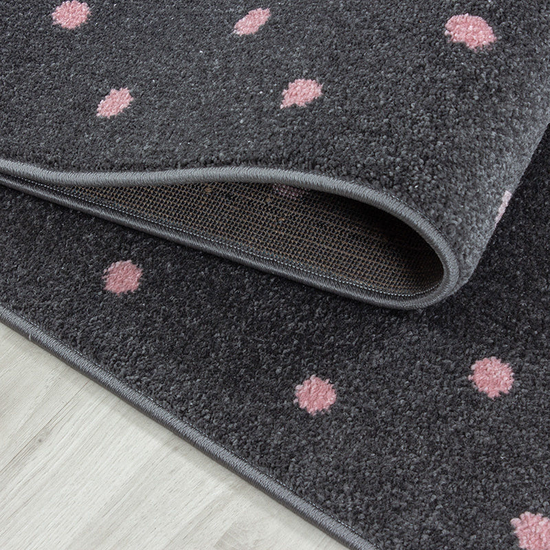 Children's floor rug - Bambi Heart Pink