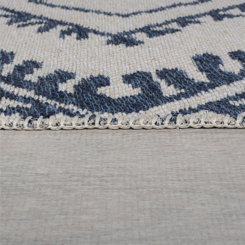 Geometric Floor Rug - Decio Alix Blue