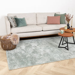 Viscose Rug - Pearl Mint Green
