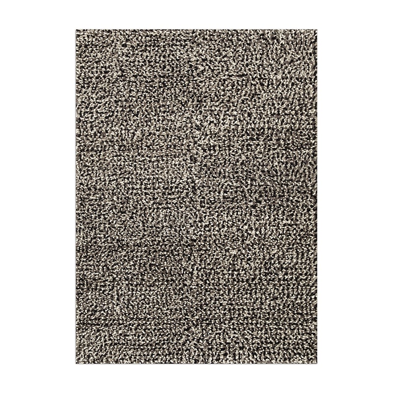 Wool floor rug - Halette Black/White