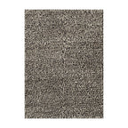 Wool floor rug - Halette Black/White