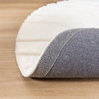 Round High Pile Rug - Carvy Arches Cream