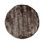 Round High Pile Rug - Glorious Silver/Grey