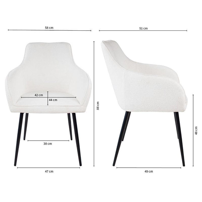 Dining chair - Maud White