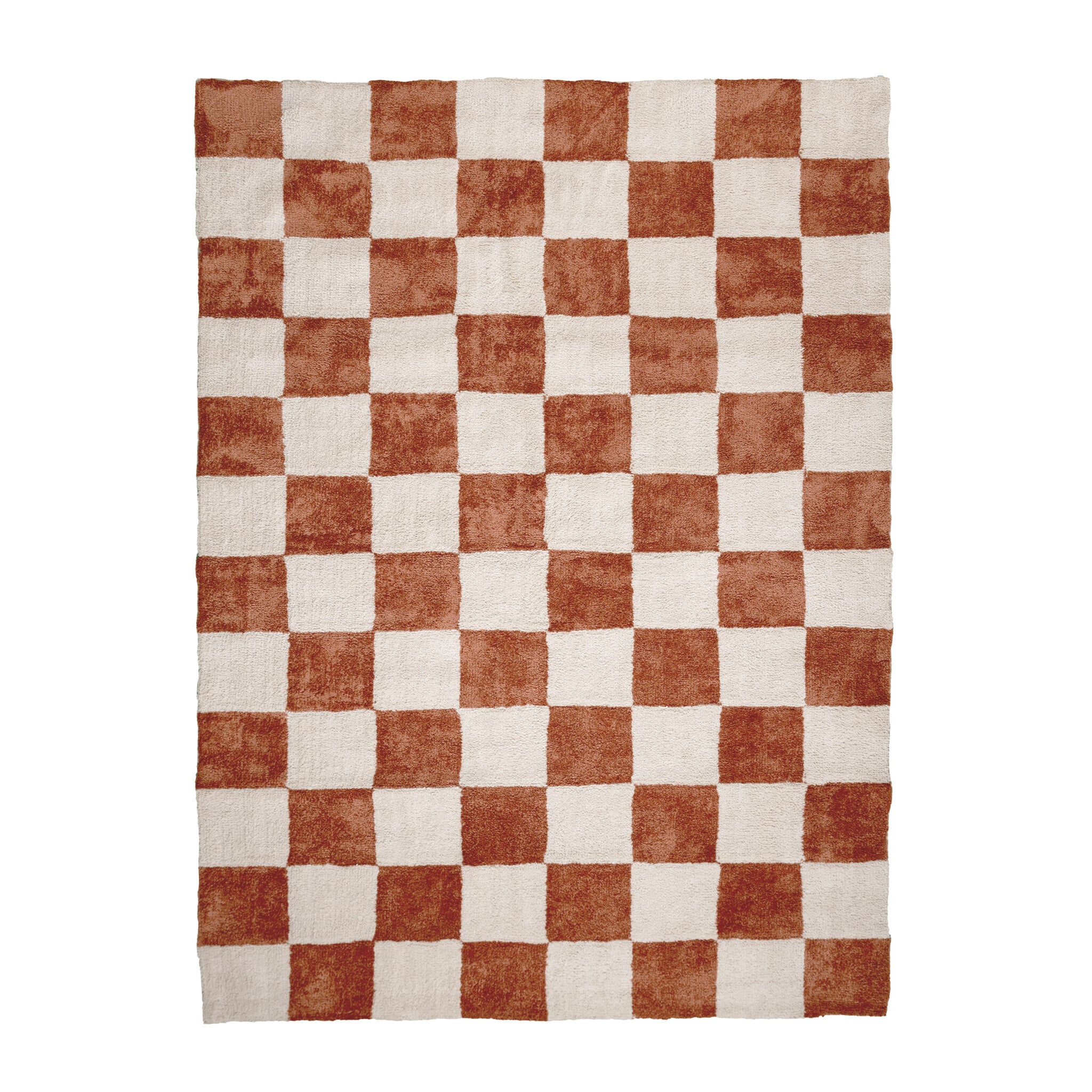 Checkerboard Rug - Blox Terracotta