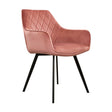 Velvet dining chair - Karl Pink