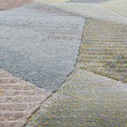 Abstract Floor Rug - Axil Blue/Green 5250