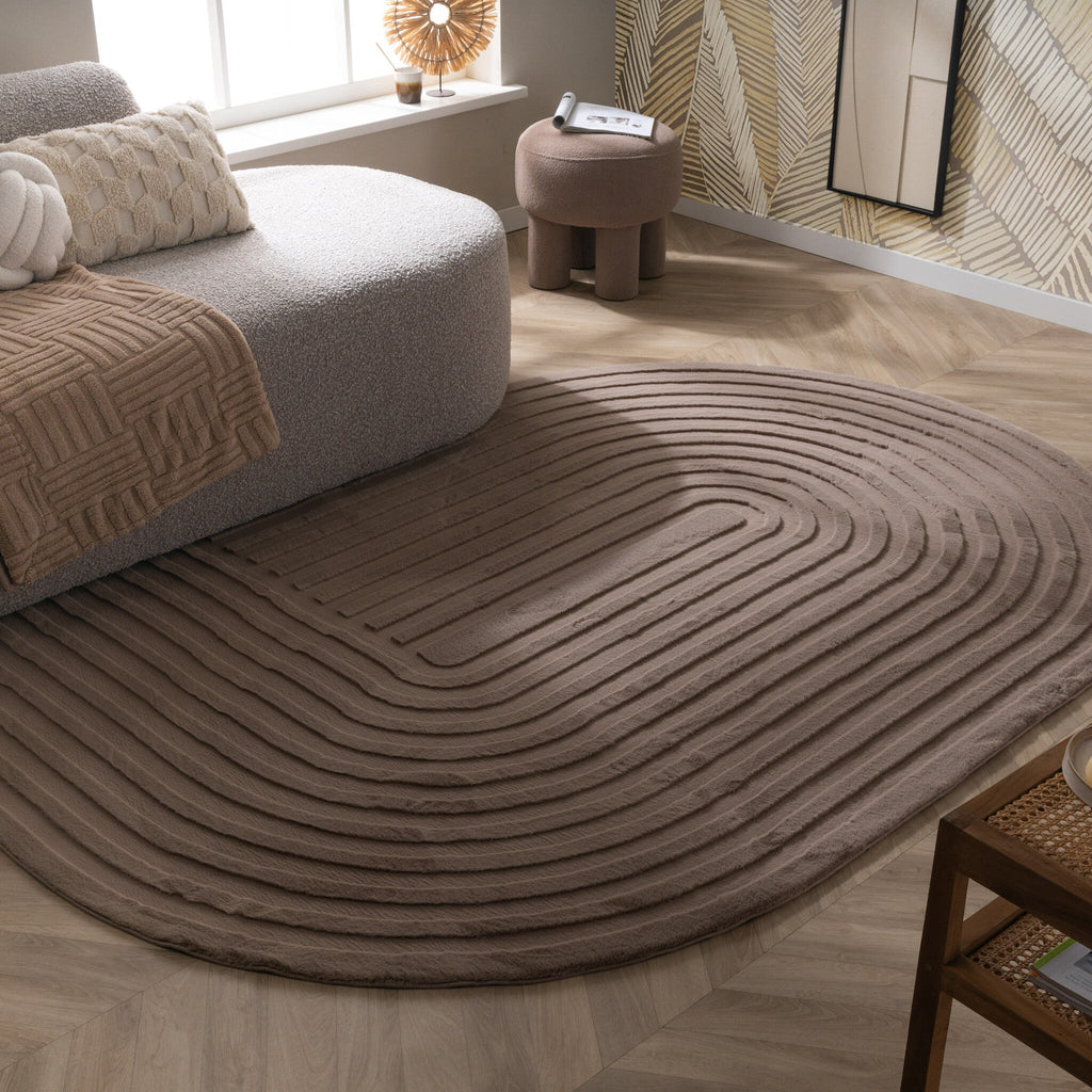 Irregular Rug - Flowy Arch Taupe
