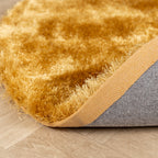 Round High Pile Rug - Glorious Gold/Yellow