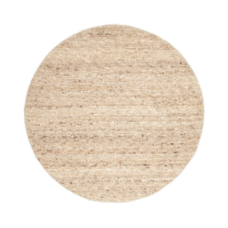 Round Wool Rug - Feline Taupe/Blended