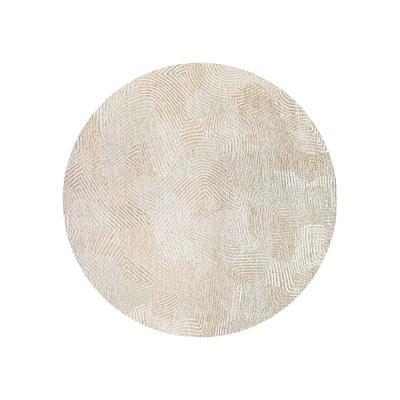 Round modern floor rug - Meditation Coral 9229 Beige