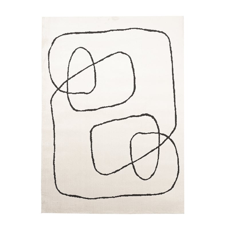 Japandi Rug - Yori Lines Cream/Black