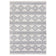 Geometric floor rug - Decio Teo Grey/White