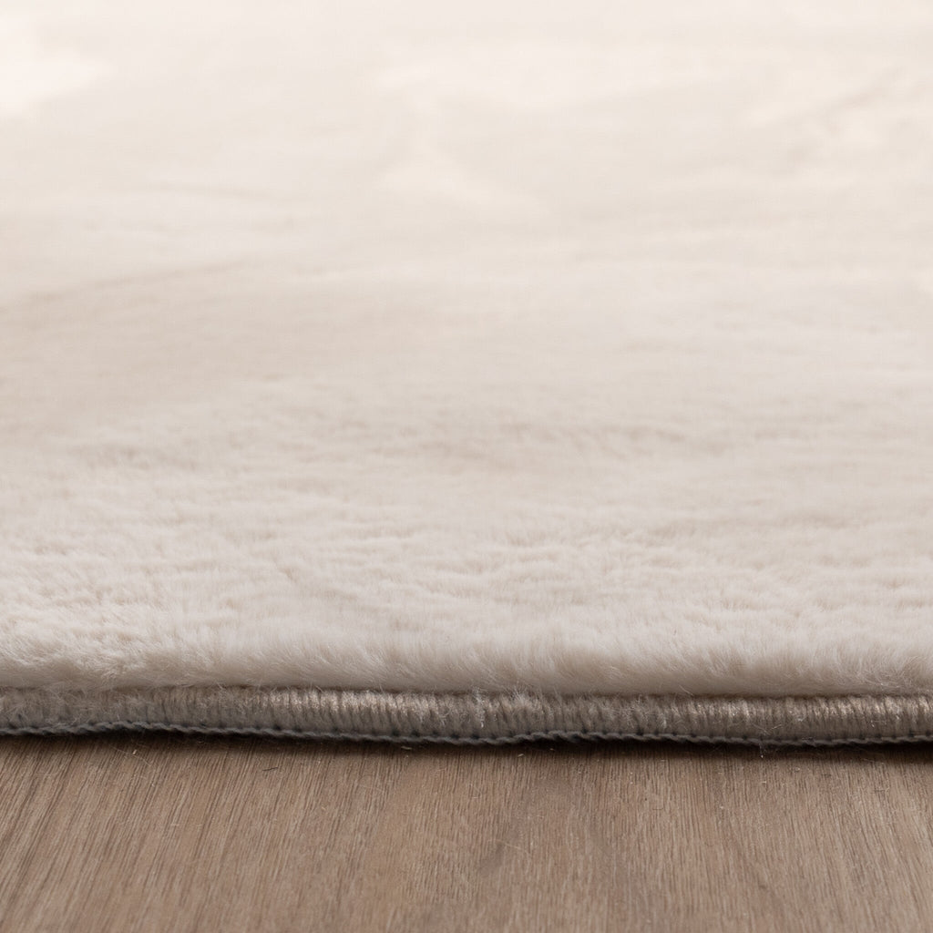 Soft Low-Pile Rug - Cozy Cream