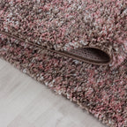 High-pile floor rug - Enjoy Rose