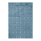 Viscose Floor rug - Shine Iris Blue