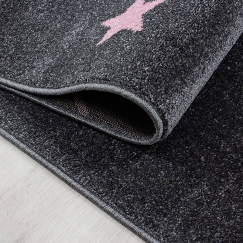 Children's floor rug - Anna Stars Pink