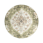 Round Vintage Outdoor Rug - Santo Mandala Green