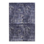 Vintage floor rug - Golden Good Blue