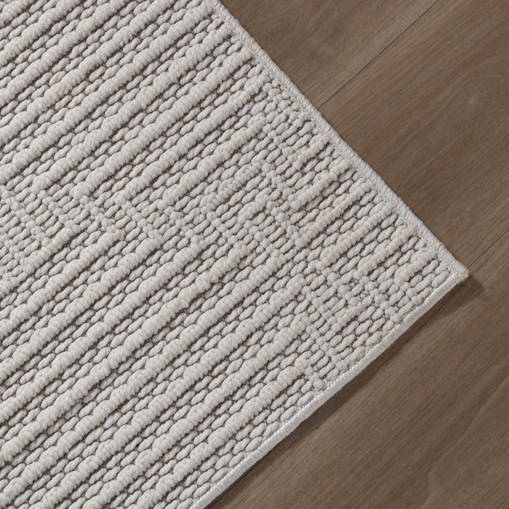 Runner Rug – Hidde 3D Lines White