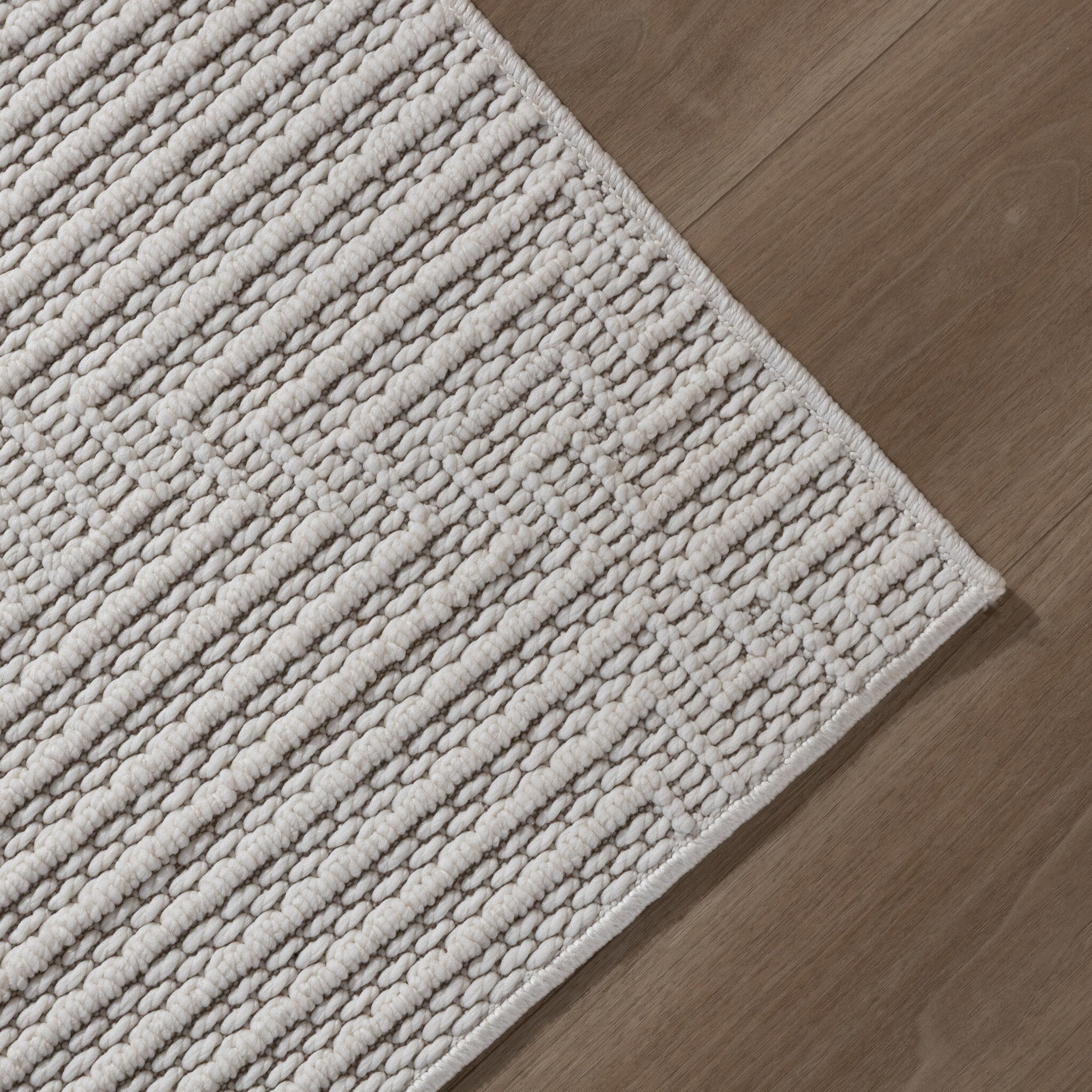 Runner Rug – Hidde 3D Lines White