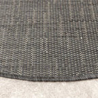 Round Outdoor Rug - Malta Melange Black