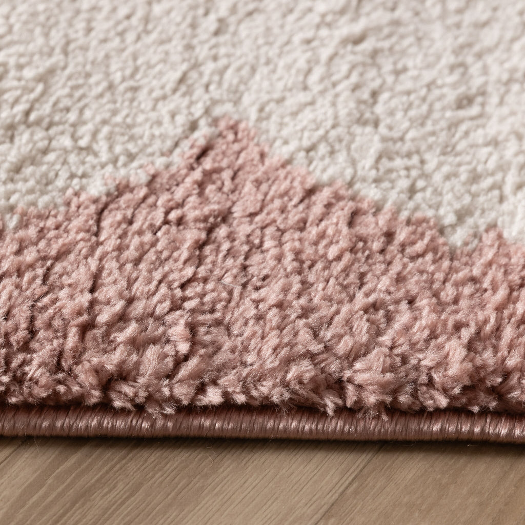 Washable Rug – Myrre Pink/White