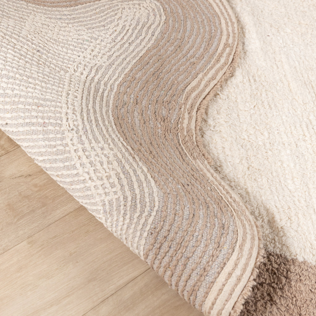 Washable Runner – Hazy Beige/Cream