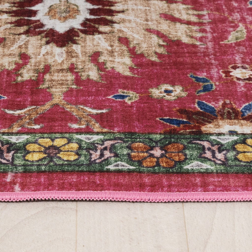 Round oriental rug - Leyla Medallion Multicolor