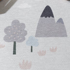 Round Play Rug Car - Rocky Ride White