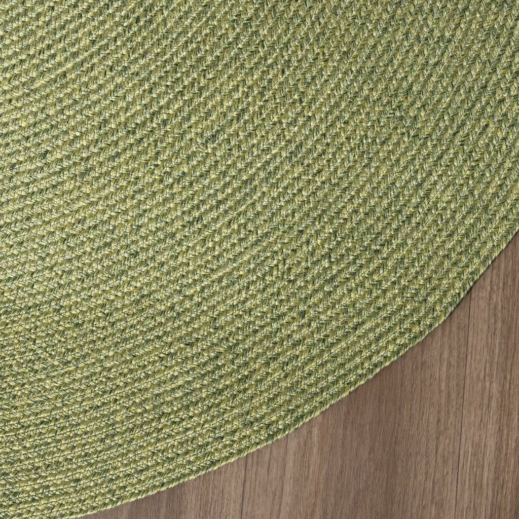 Round Indoor Outdoor Rug - Bali Green
