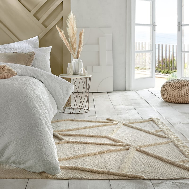 Scandinavian floor rug - Yaso Safi Sand