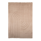 Soft High Pile Rug - Carvy Curves Taupe