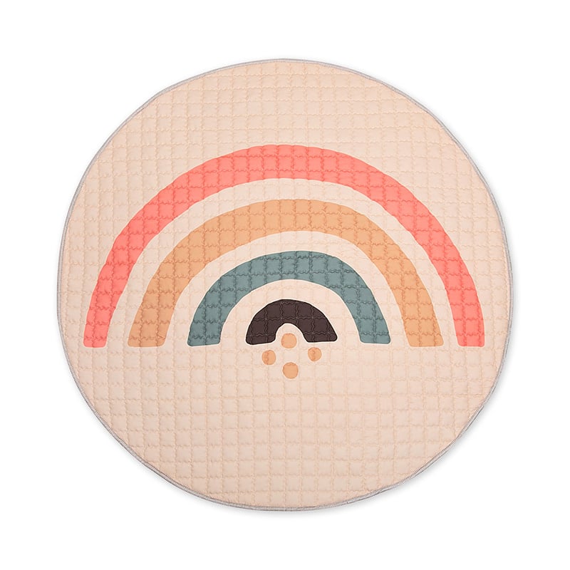 Baby play mat round - Noa Rainbow Multicolor